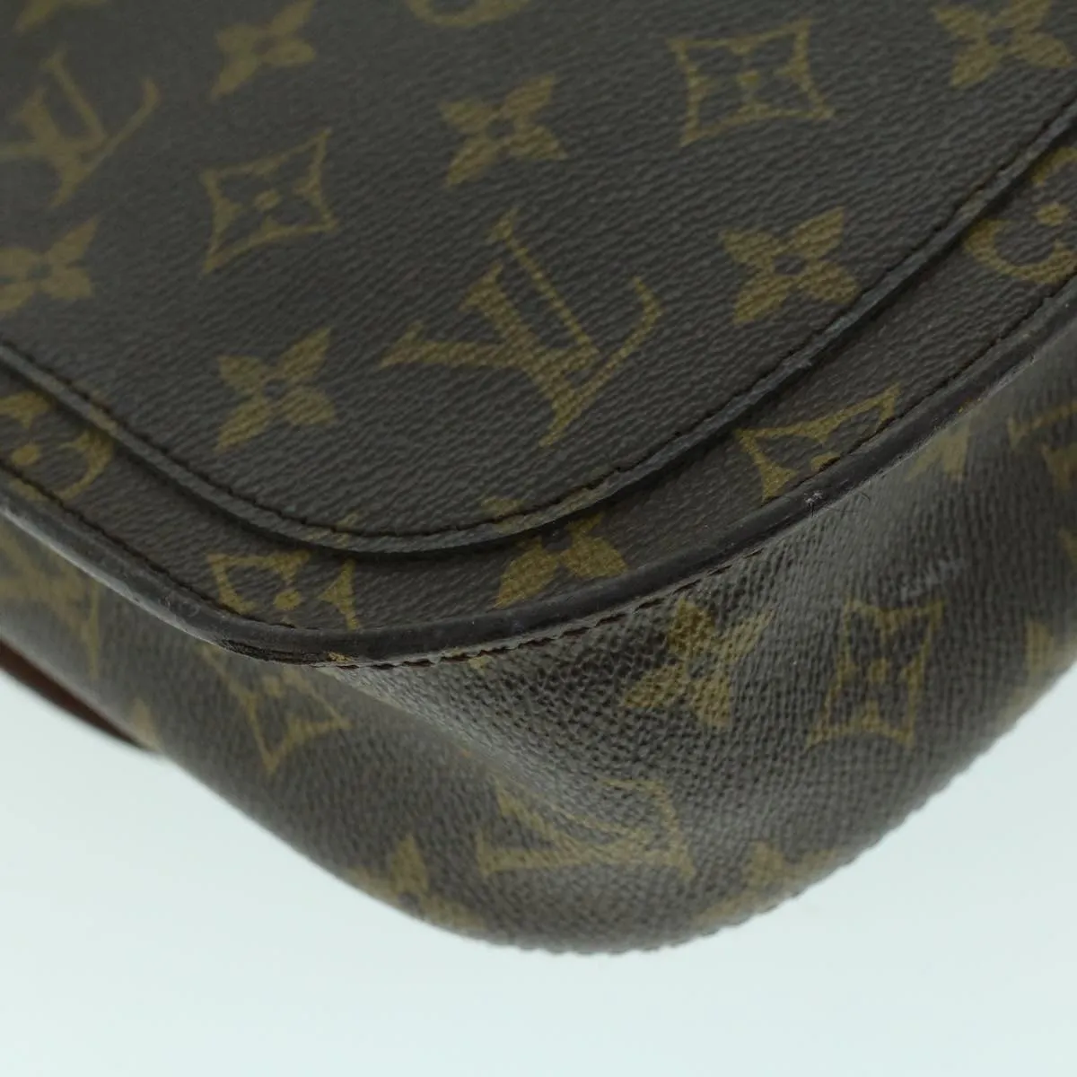 Trendy Inspired Louis Vuitton Monogram Saint Cloud Gm Shoulder Bag M51242 Lv Auth 53111