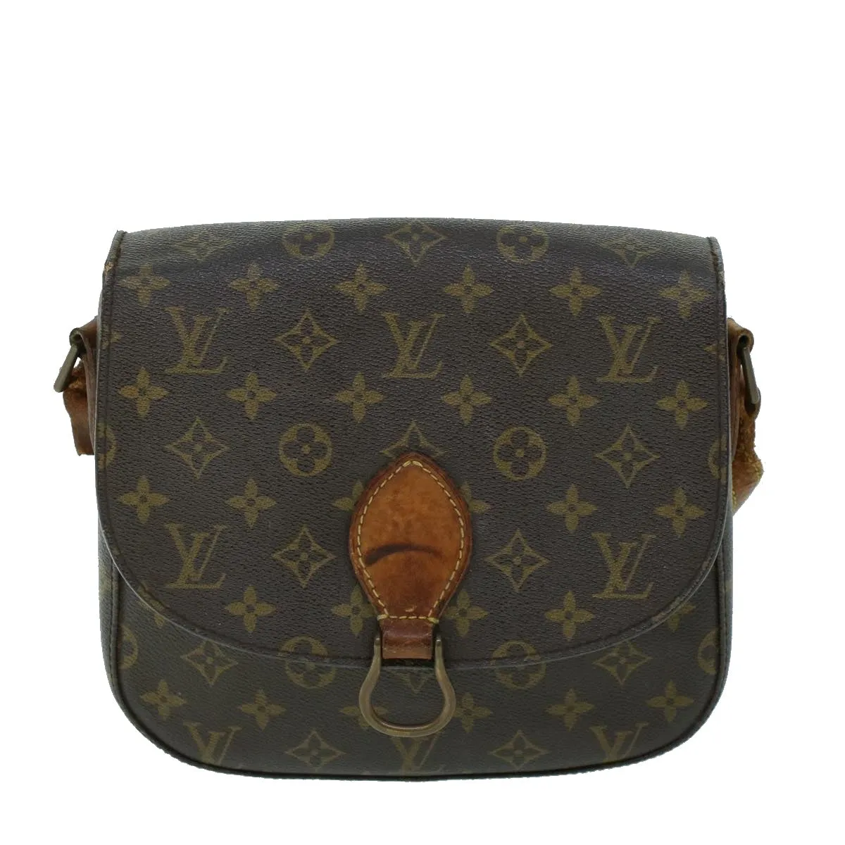 Trendy Inspired Louis Vuitton Monogram Saint Cloud Gm Shoulder Bag M51242 Lv Auth 53111