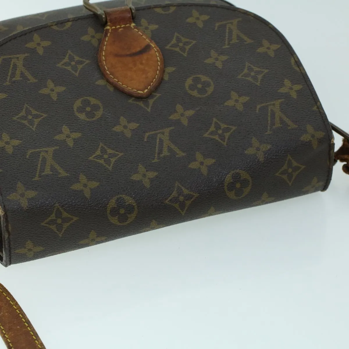 Trendy Inspired Louis Vuitton Monogram Saint Cloud Gm Shoulder Bag M51242 Lv Auth 53111