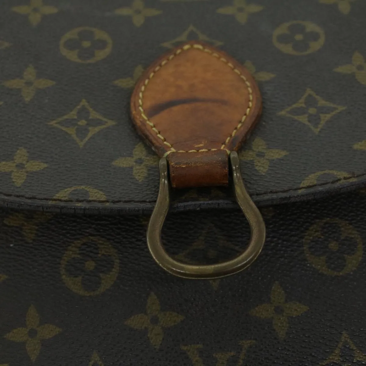 Trendy Inspired Louis Vuitton Monogram Saint Cloud Gm Shoulder Bag M51242 Lv Auth 53111