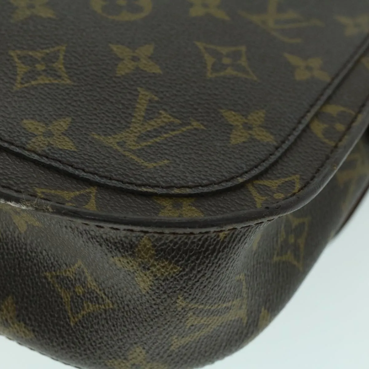 Trendy Inspired Louis Vuitton Monogram Saint Cloud Gm Shoulder Bag M51242 Lv Auth 53111