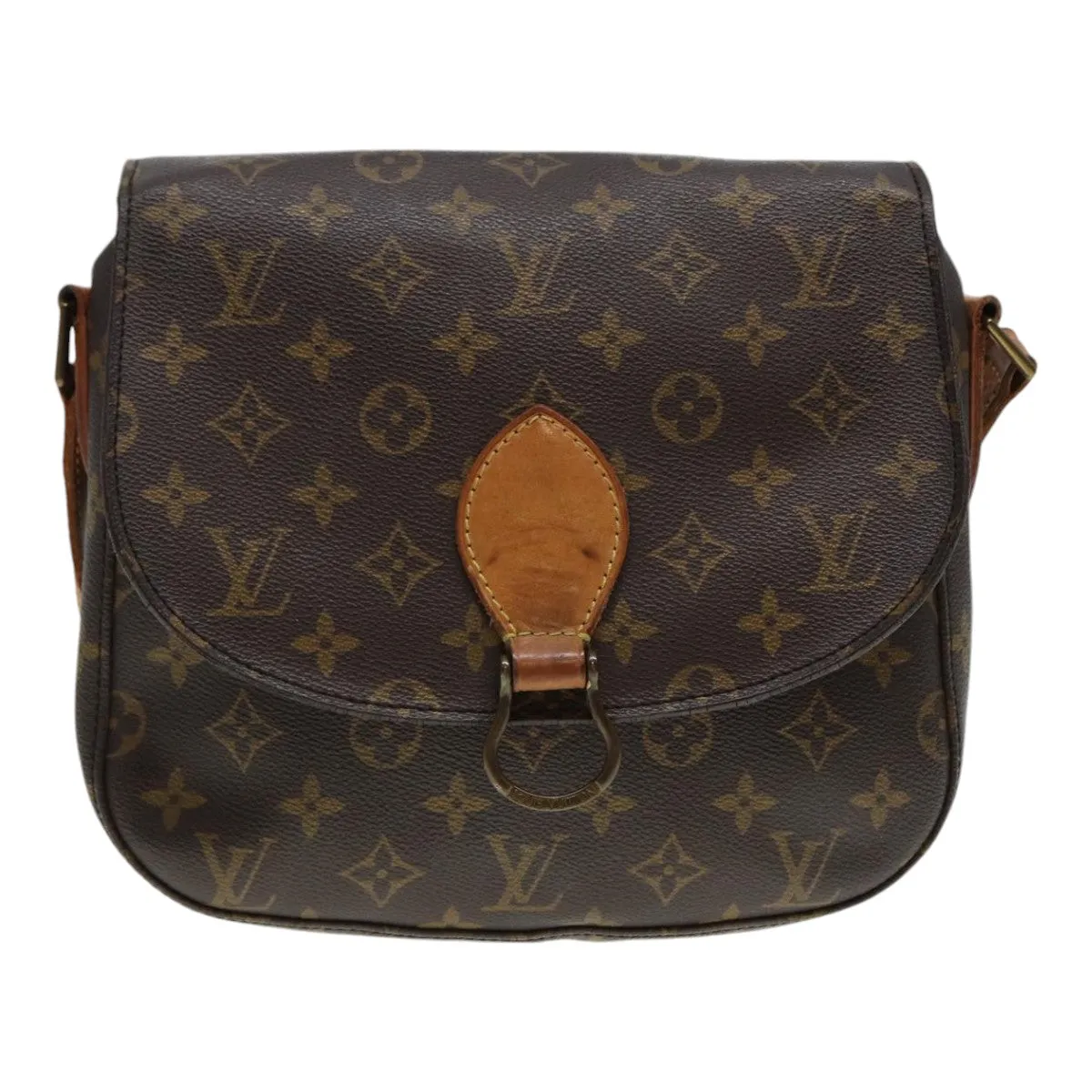 Trendy Inspired Louis Vuitton Monogram Saint Cloud Gm Shoulder Bag M51242 Lv Auth 86975