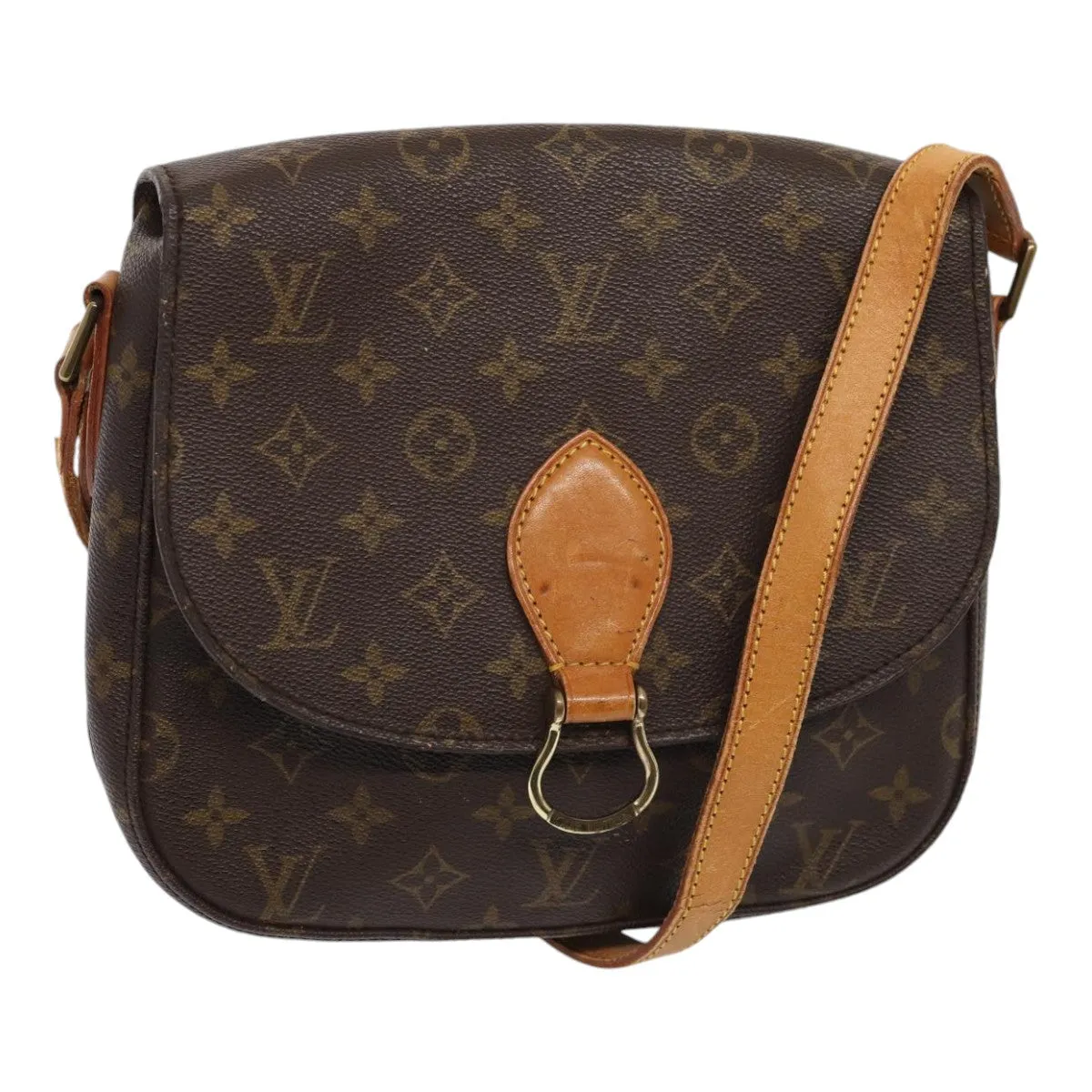 Trendy Inspired Louis Vuitton Monogram Saint Cloud Gm Shoulder Bag M51242 Lv Auth Ep5422