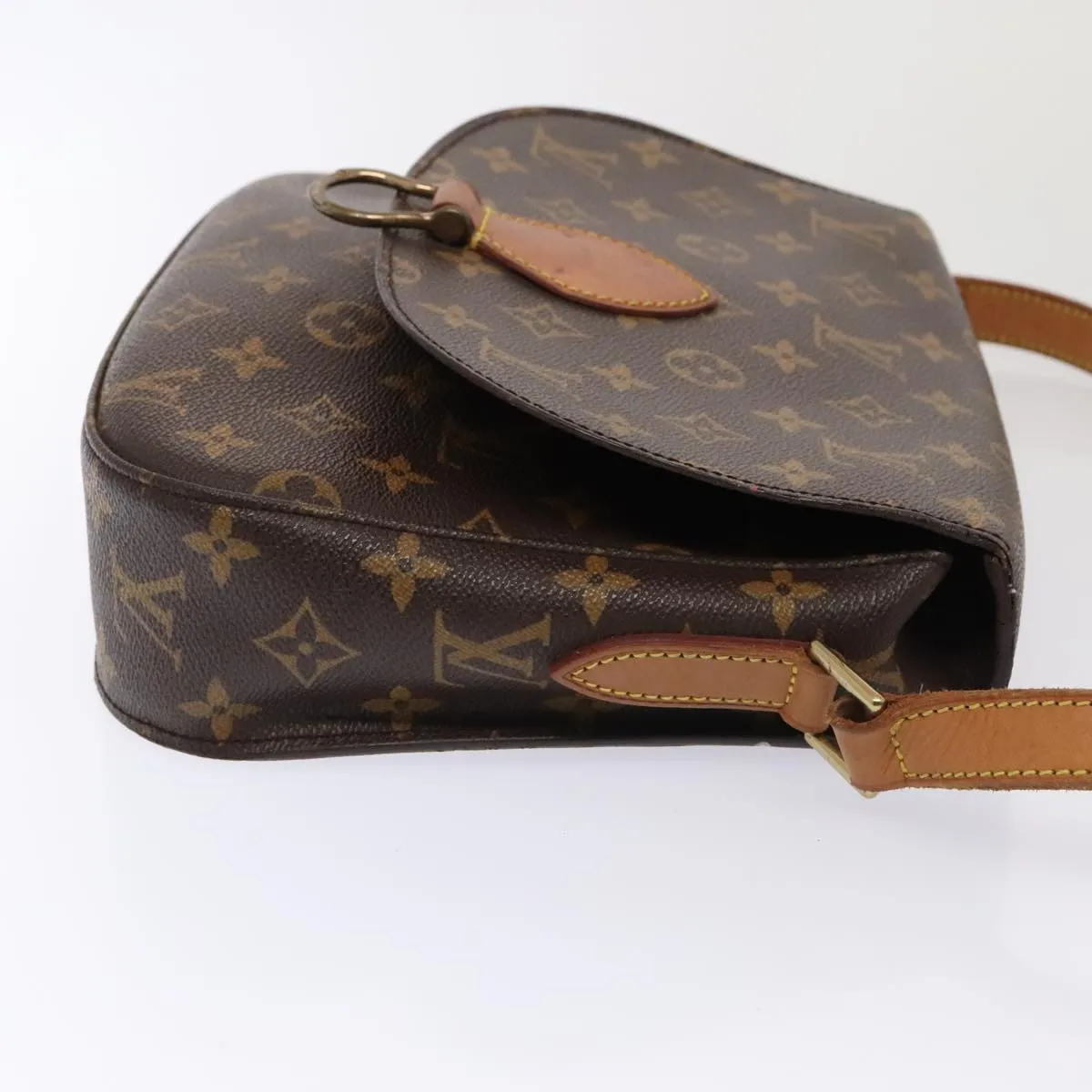 Trendy Inspired Louis Vuitton Monogram Saint Cloud Gm Shoulder Bag M51242 Lv Auth Ki4818