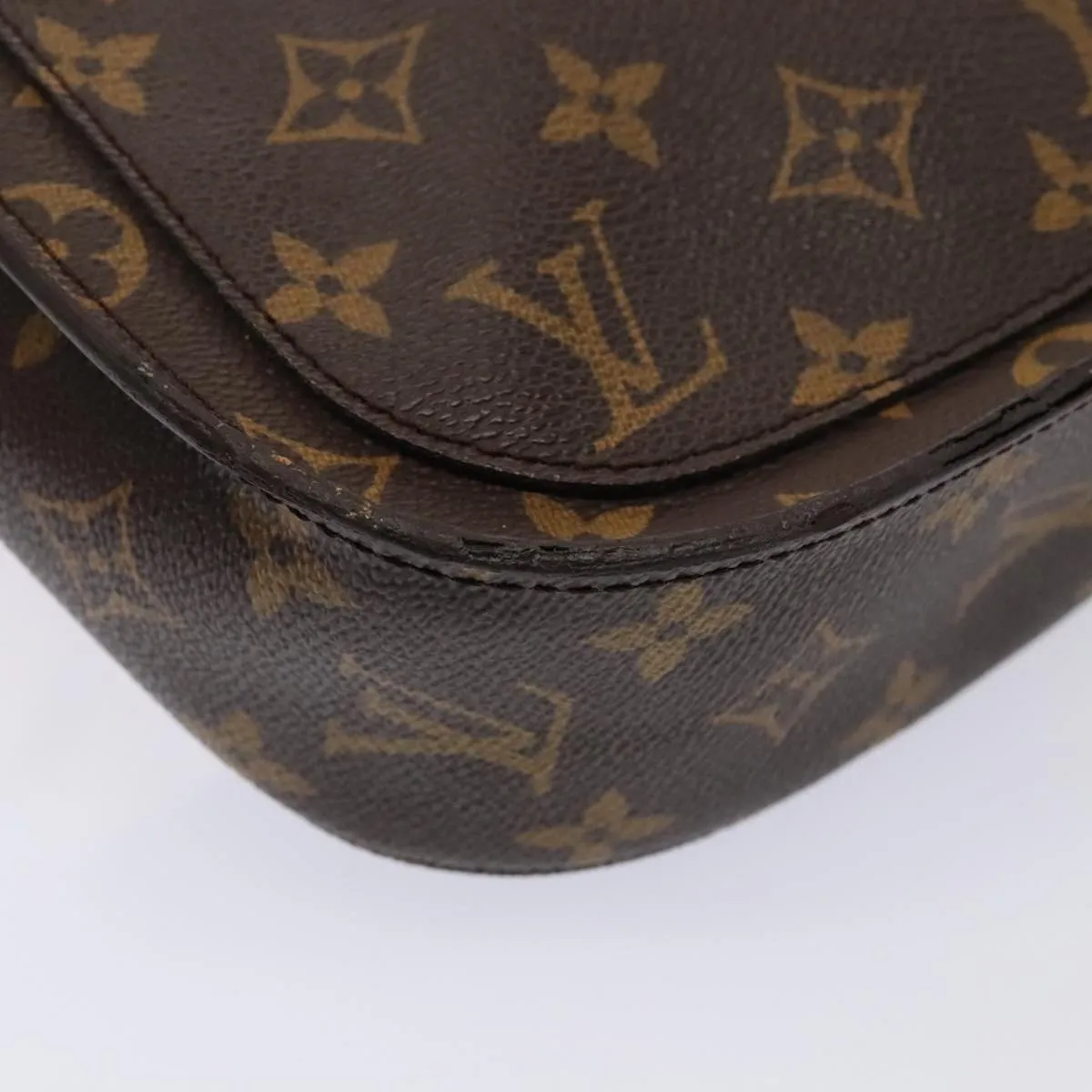 Trendy Inspired Louis Vuitton Monogram Saint Cloud Gm Shoulder Bag M51242 Lv Auth Ki4818