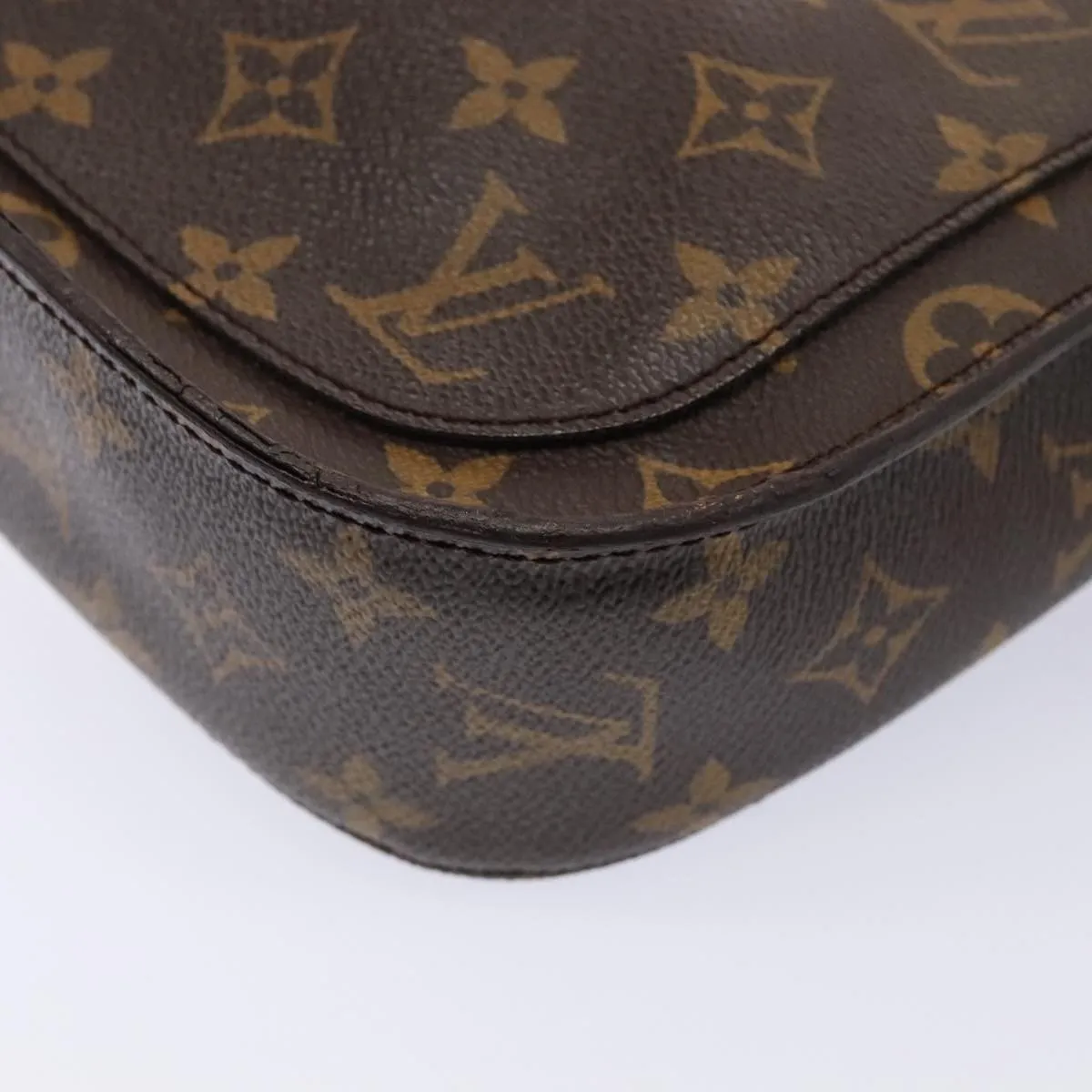 Trendy Inspired Louis Vuitton Monogram Saint Cloud Gm Shoulder Bag M51242 Lv Auth Ki4818