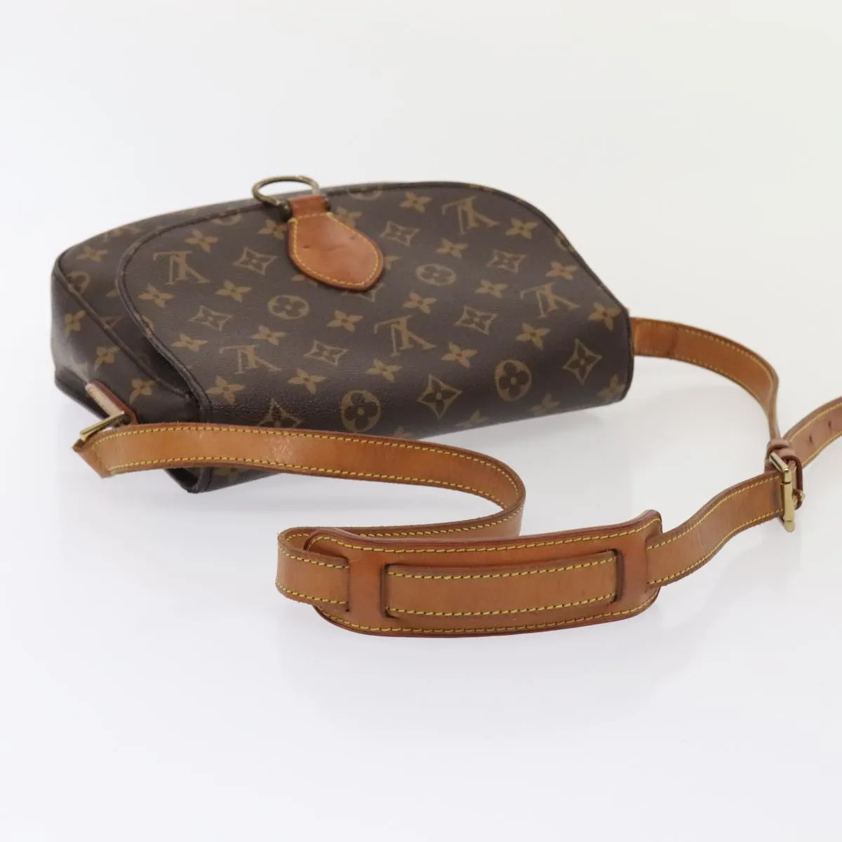 Trendy Inspired Louis Vuitton Monogram Saint Cloud Gm Shoulder Bag M51242 Lv Auth Ki4818