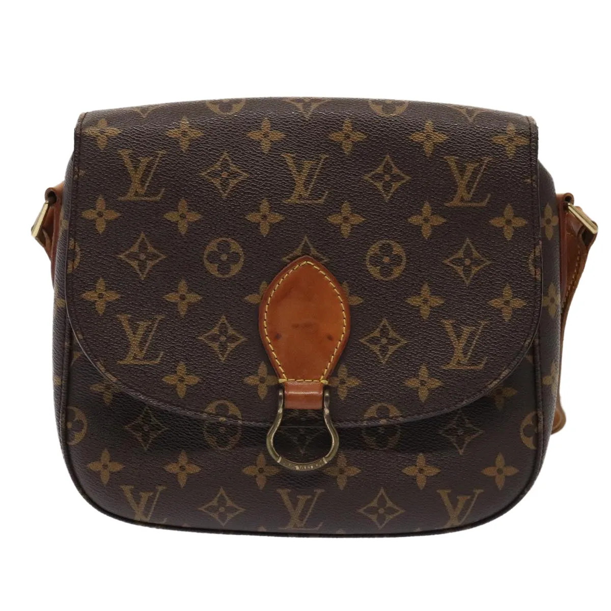 Trendy Inspired Louis Vuitton Monogram Saint Cloud Gm Shoulder Bag M51242 Lv Auth Ki4818