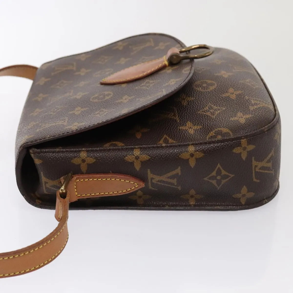 Trendy Inspired Louis Vuitton Monogram Saint Cloud Gm Shoulder Bag M51242 Lv Auth Ki4818