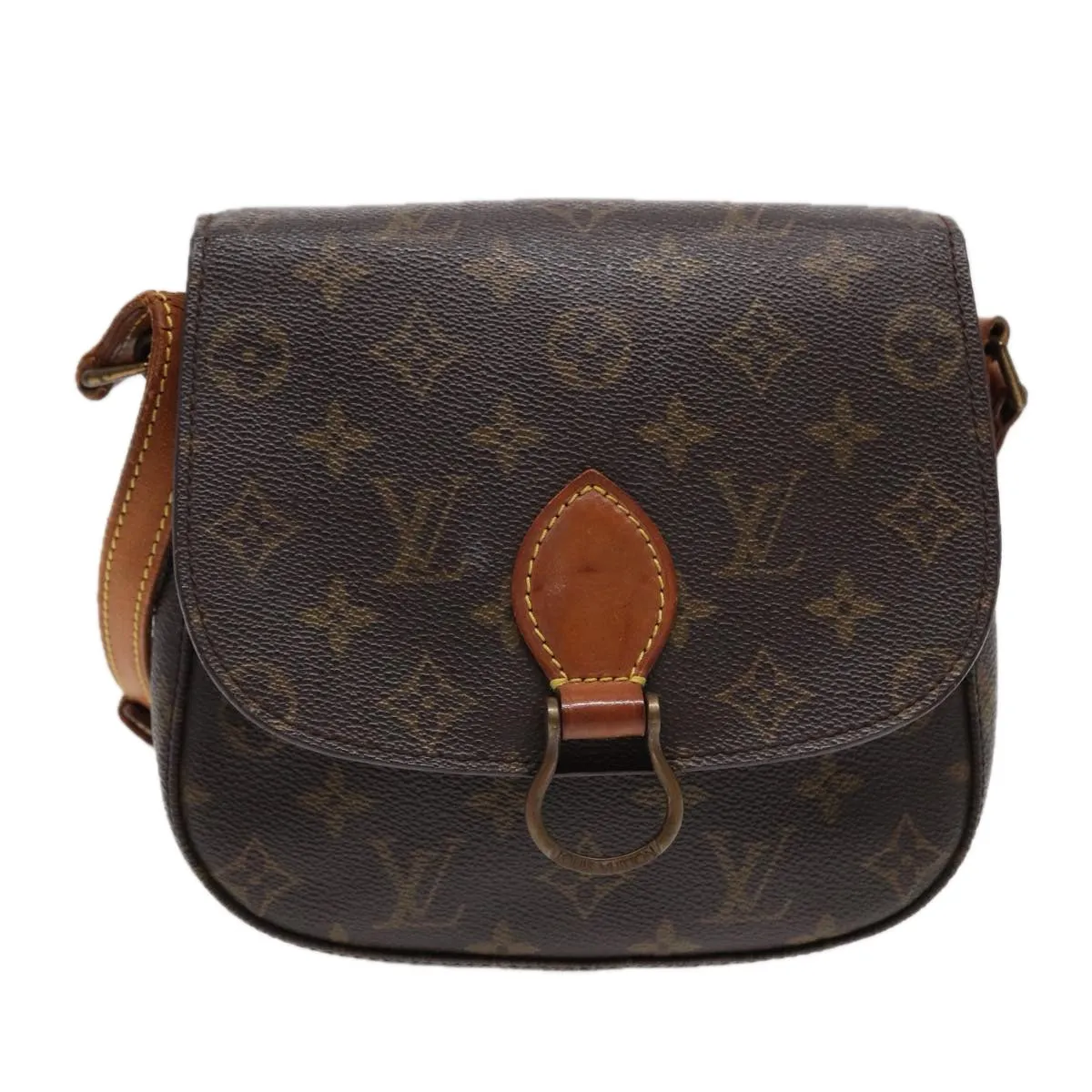 Trendy Inspired Louis Vuitton Monogram Saint Cloud Mm Shoulder Bag M51243 Lv Auth 88025