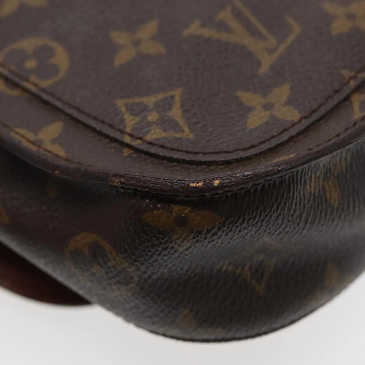 Trendy Inspired Louis Vuitton Monogram Saint Cloud Mm Shoulder Bag M51243 Lv Auth 88025