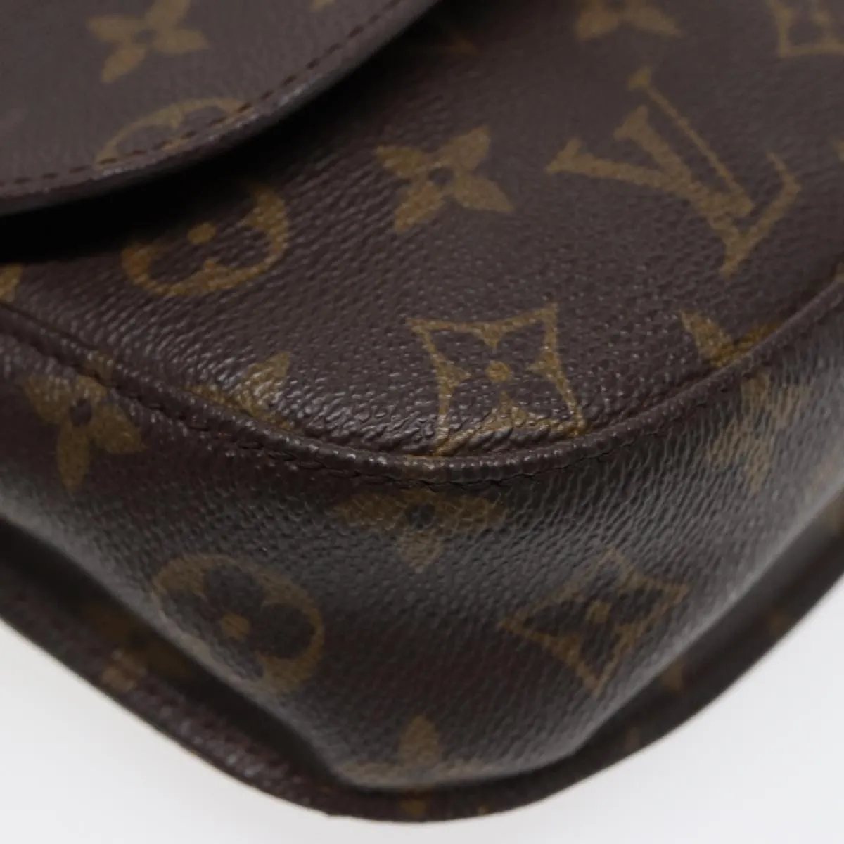 Trendy Inspired Louis Vuitton Monogram Saint Cloud Mm Shoulder Bag M51243 Lv Auth 88025