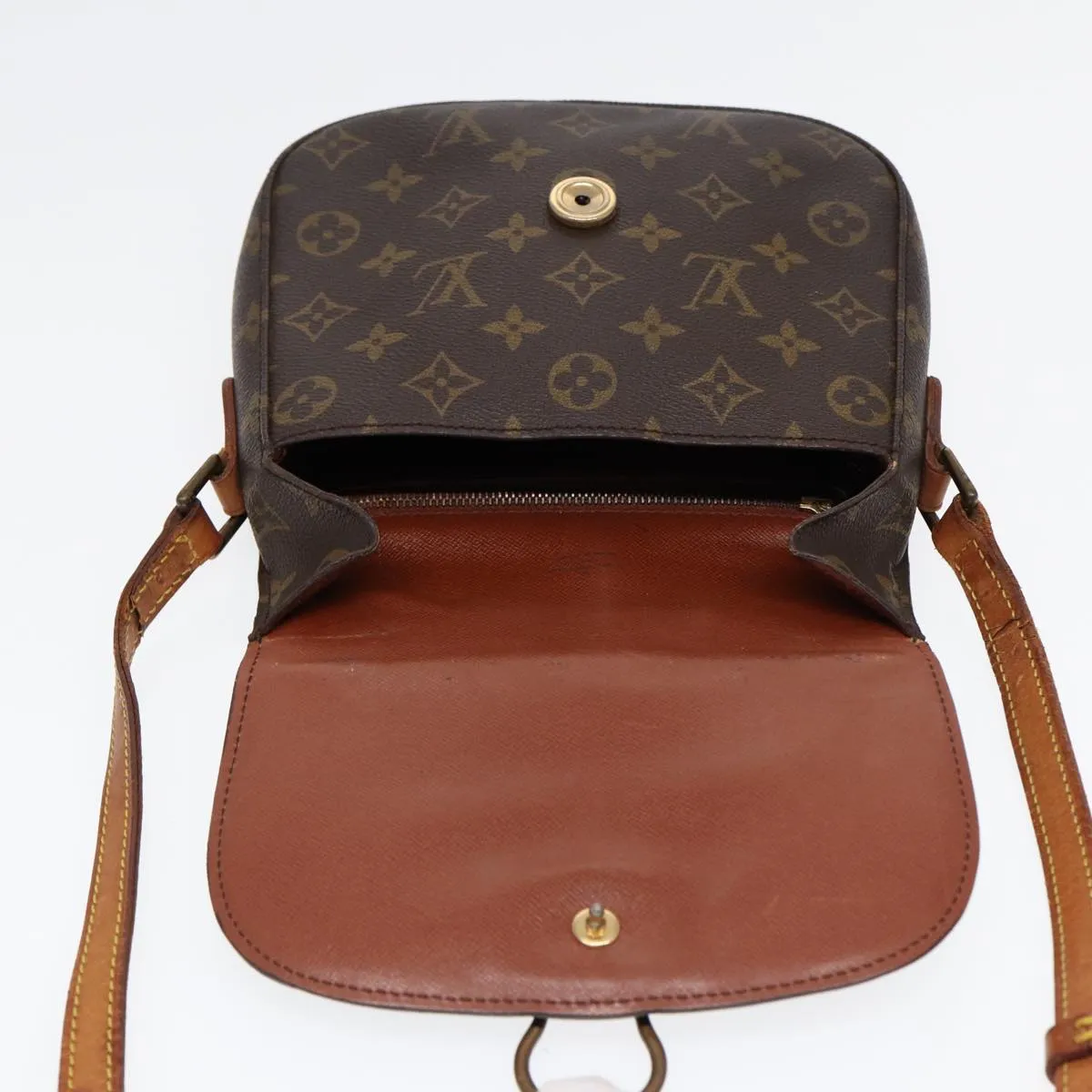 Trendy Inspired Louis Vuitton Monogram Saint Cloud Mm Shoulder Bag M51243 Lv Auth 88025