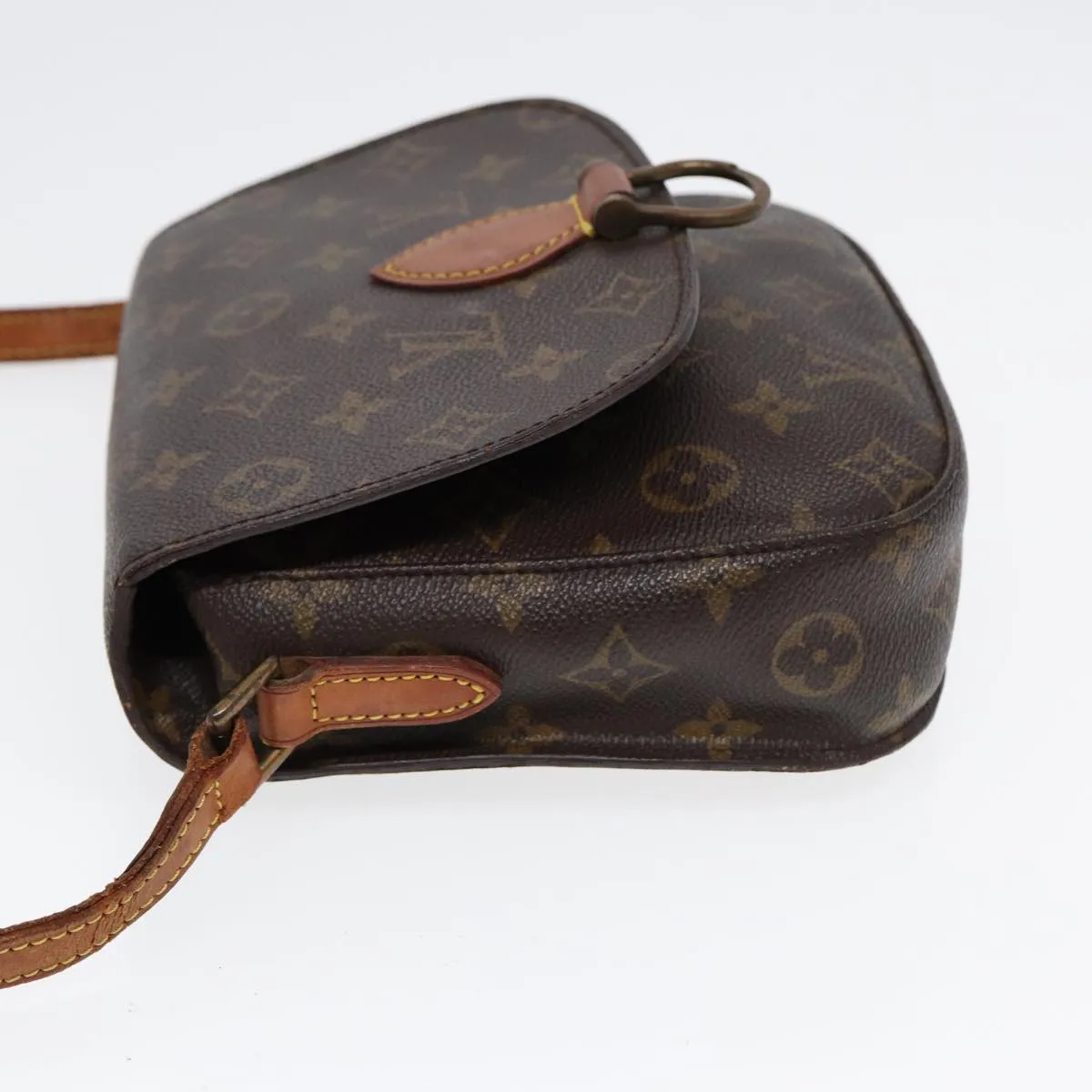 Trendy Inspired Louis Vuitton Monogram Saint Cloud Mm Shoulder Bag M51243 Lv Auth 88025