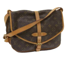 Trendy Inspired Louis Vuitton Monogram Saumur 30 Shoulder Bag M42256 Lv Auth Am5389