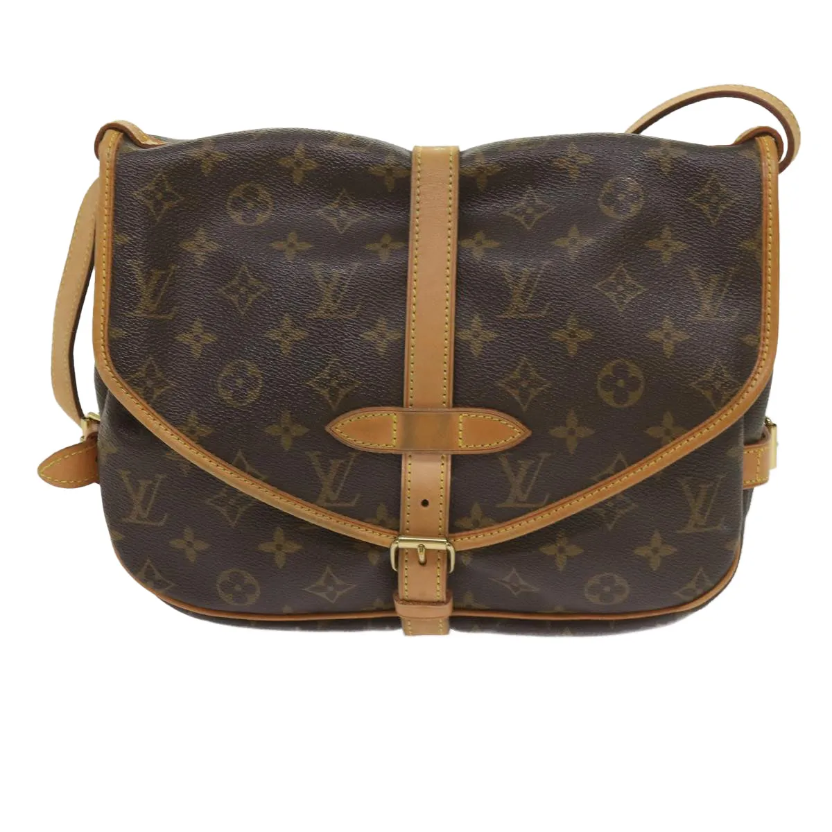 Trendy Inspired Louis Vuitton Monogram Saumur 30 Shoulder Bag M42256 Lv Auth Am5389