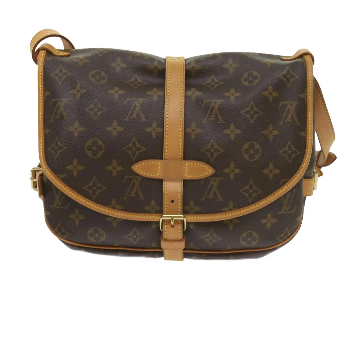 Trendy Inspired Louis Vuitton Monogram Saumur 30 Shoulder Bag M42256 Lv Auth Am5389