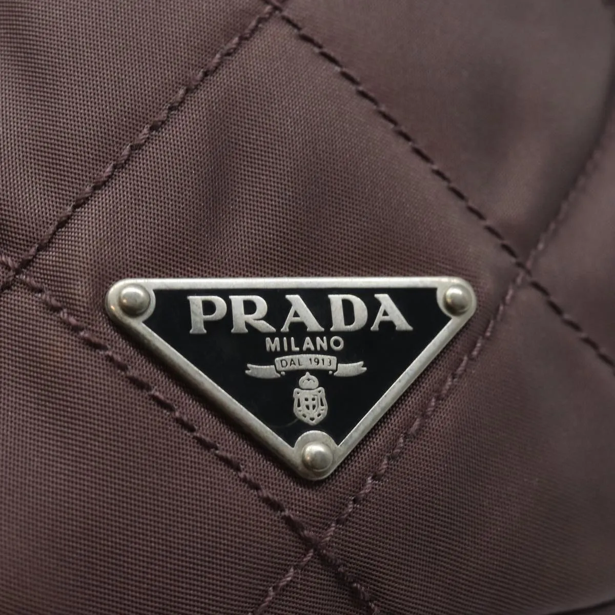 Trendy Inspired Prada Chain Shoulder Bag Nylon Purple Auth 79154