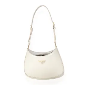 Trendy Inspired Prada Ivory Patent Cleo Bag