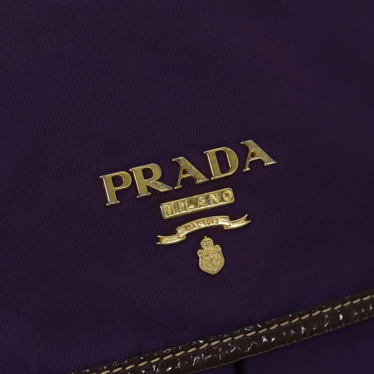 Trendy Inspired Prada Nylon Shoulder Bag Purple Auth 80101