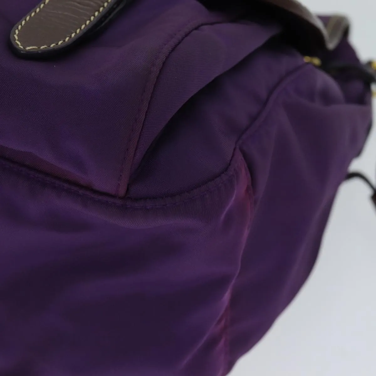 Trendy Inspired Prada Nylon Shoulder Bag Purple Auth 80101