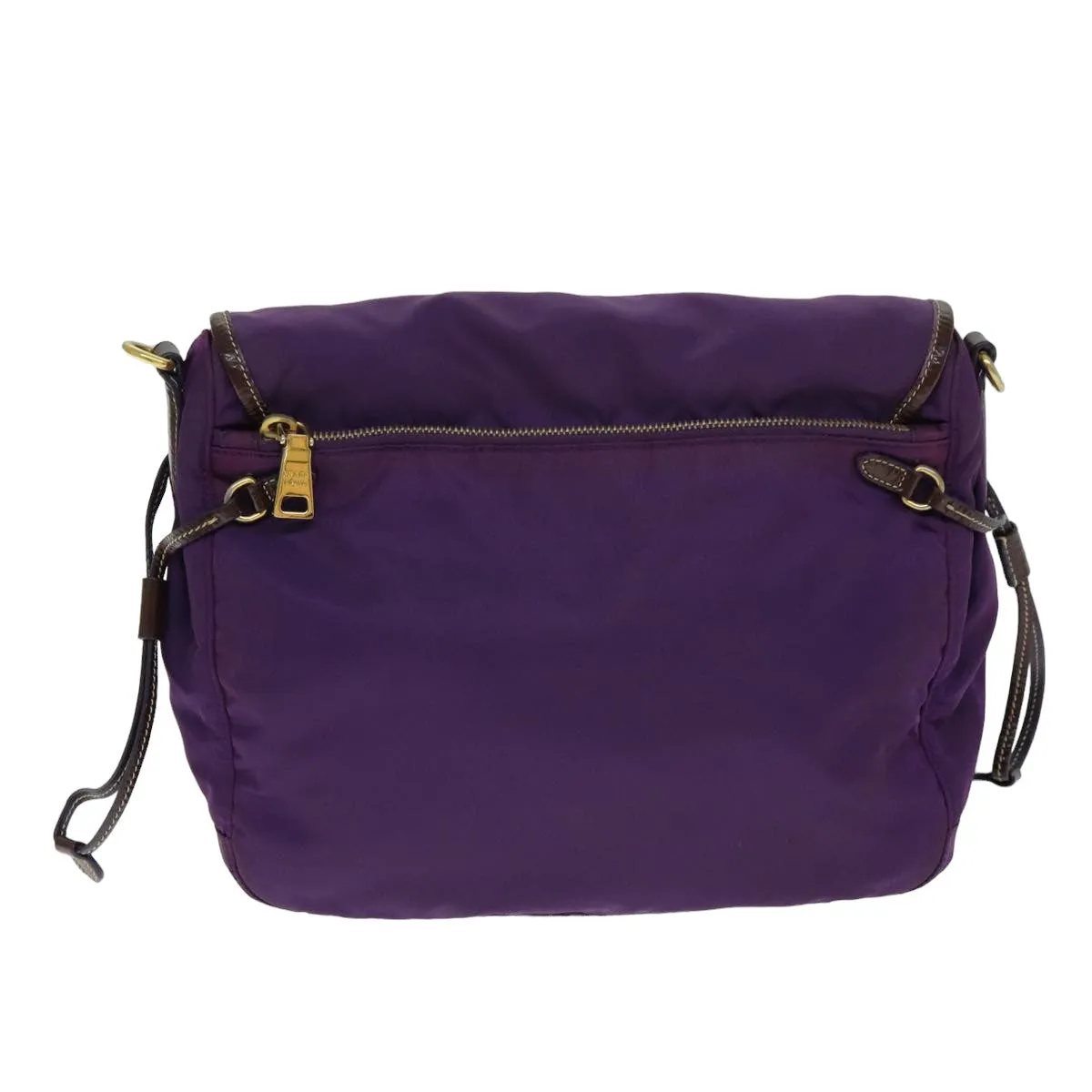 Trendy Inspired Prada Nylon Shoulder Bag Purple Auth 80101