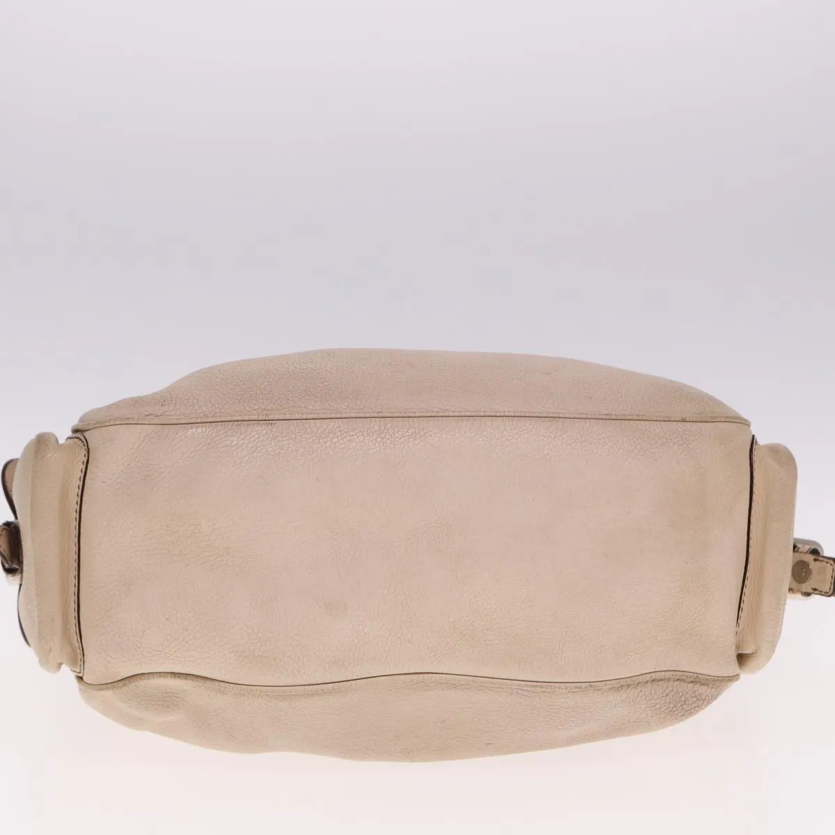 Trendy Inspired Prada Shoulder Bag Leather Beige Auth Am6349