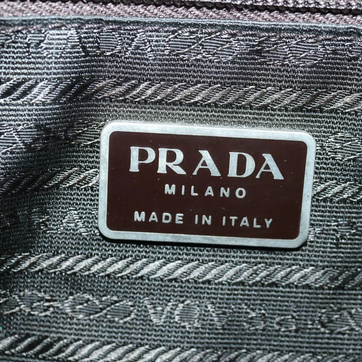 Trendy Inspired Prada Shoulder Bag Leather Khaki Auth 72013