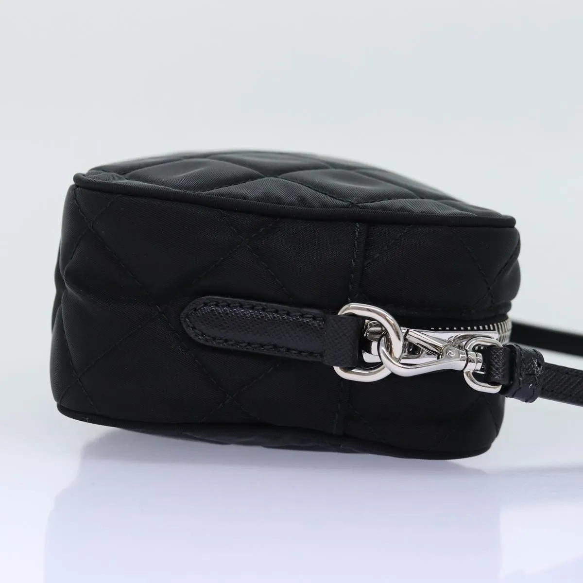 Trendy Inspired Prada Shoulder Bag Nylon Black 1bh028 Auth 74728a