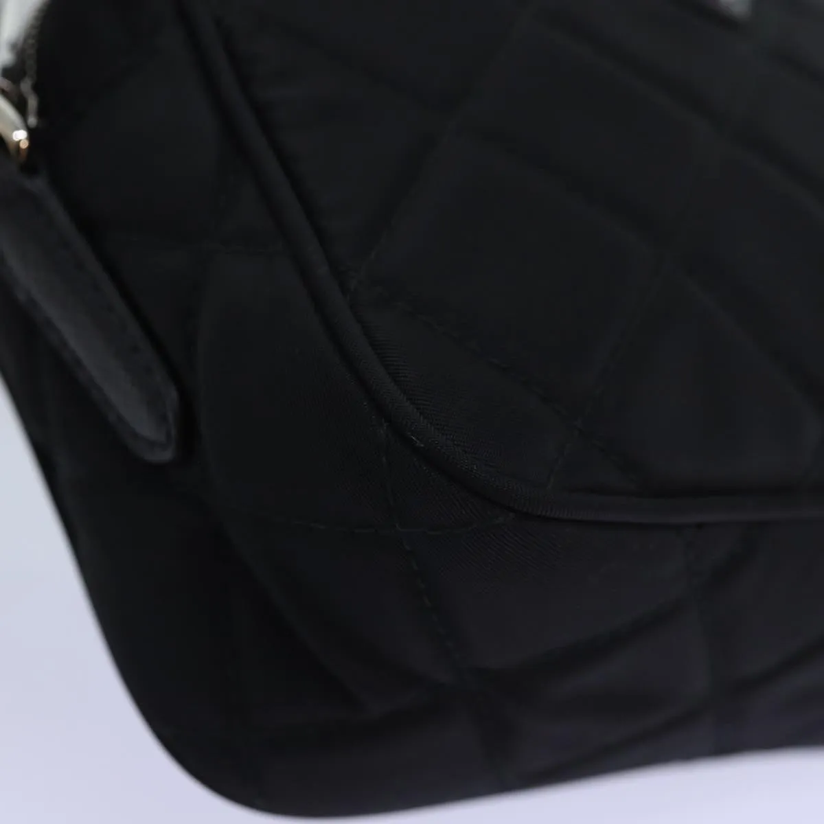 Trendy Inspired Prada Shoulder Bag Nylon Black 1bh028 Auth 74728a