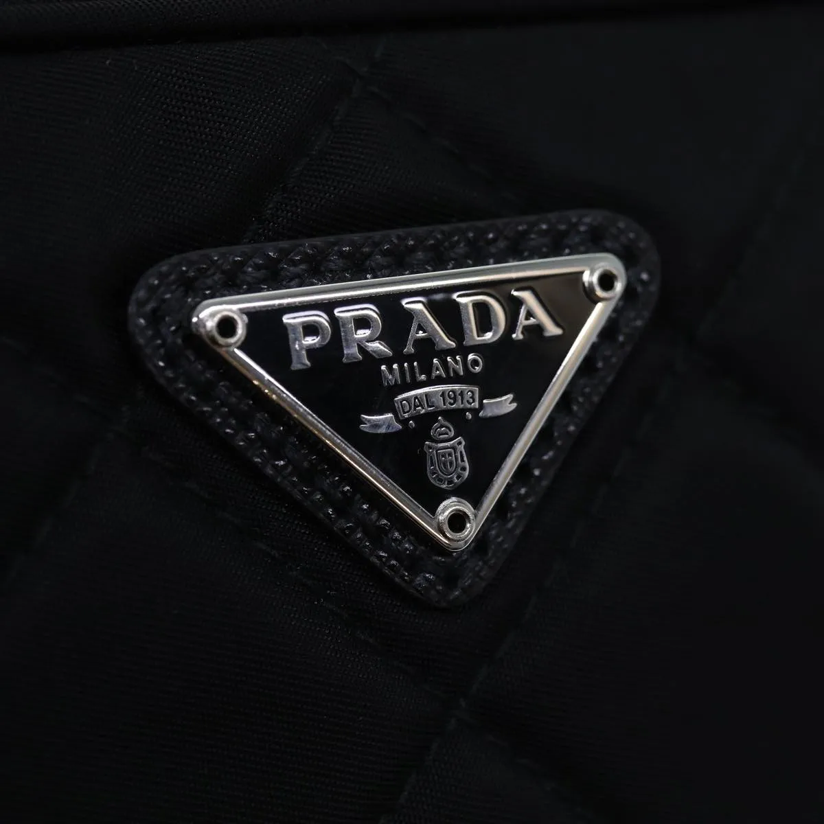 Trendy Inspired Prada Shoulder Bag Nylon Black 1bh028 Auth 74728a