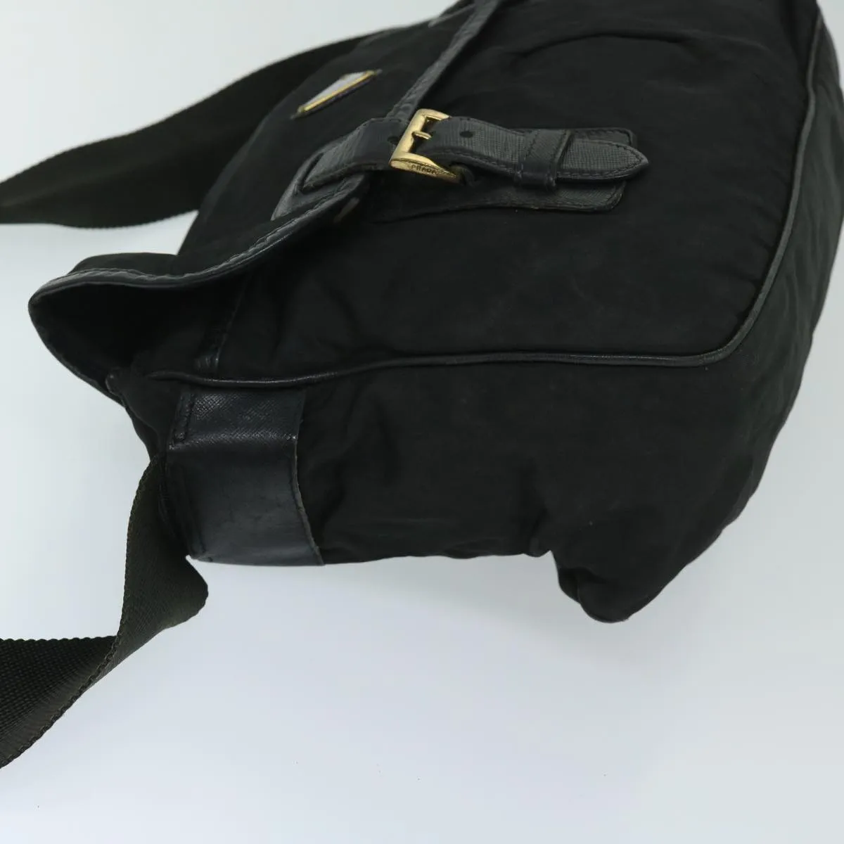 Trendy Inspired Prada Shoulder Bag Nylon Black Auth Bs12610