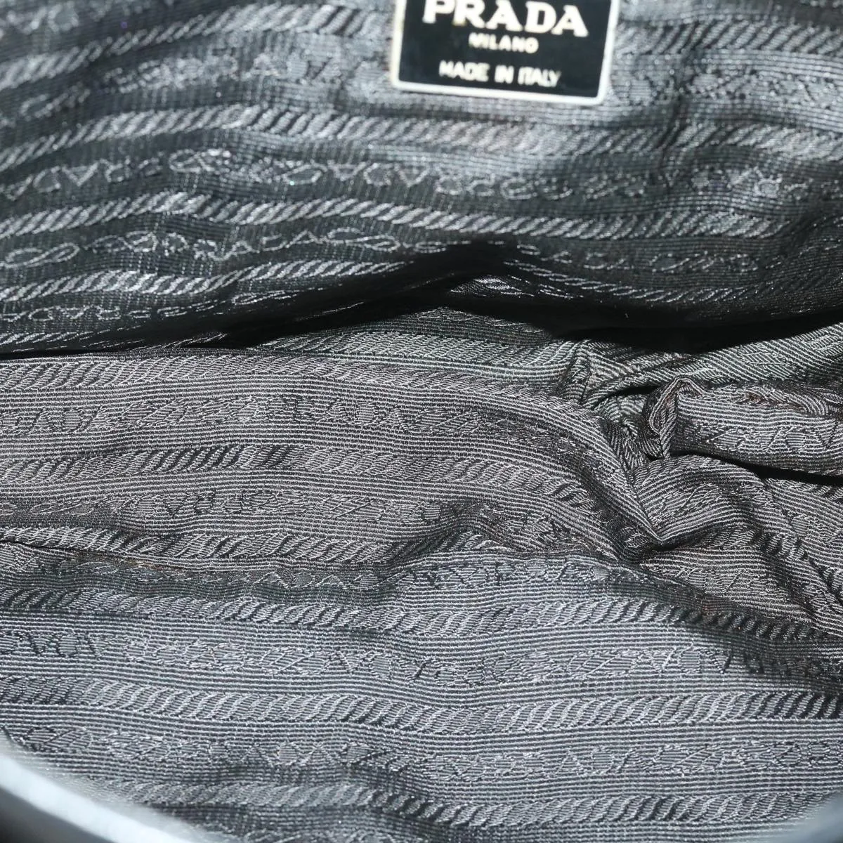 Trendy Inspired Prada Shoulder Bag Nylon Black Auth Bs12610