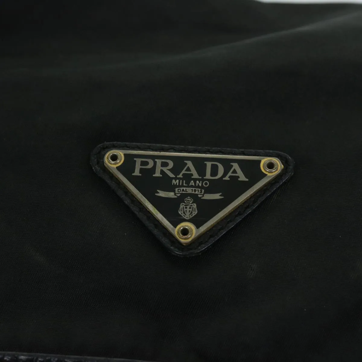 Trendy Inspired Prada Shoulder Bag Nylon Black Auth Bs12610