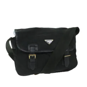 Trendy Inspired Prada Shoulder Bag Nylon Black Auth Bs12610