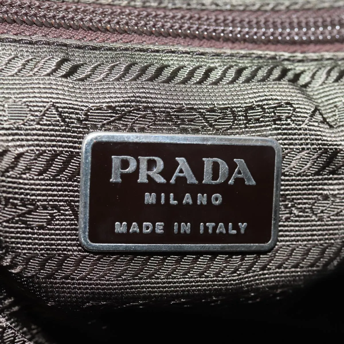 Trendy Inspired Prada Shoulder Bag Nylon Khaki Auth 74578