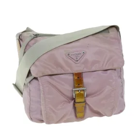 Trendy Inspired Prada Shoulder Bag Nylon Pink Auth 74637