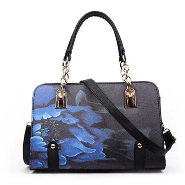 Women Elegant Floral Handbag Designer Printed Bags Shoulder Luxury Handbags