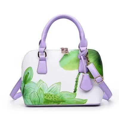 Women Elegant Floral Handbag Designer Printed Bags Shoulder Luxury Handbags