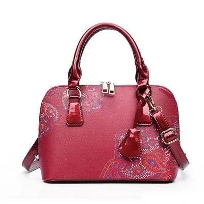 Women Elegant Floral Handbag Designer Printed Bags Shoulder Luxury Handbags